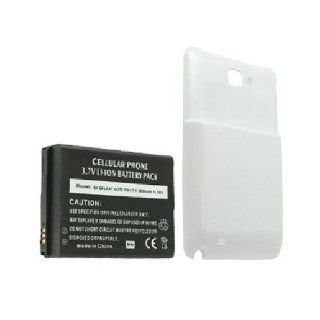 Extended Li Ion Battery & White Door Samsung GALAXY Note SGH i717 3800mAh: Cell Phones & Accessories