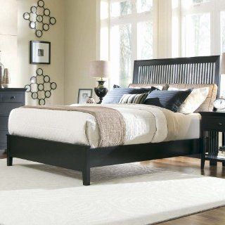 Slat Bed Twin Black: Furniture & Decor