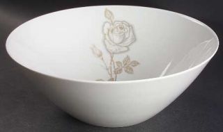 Rosenthal   Continental Classic Rose (White Rose, Brown Leaves) 10 Large Salad