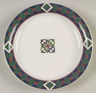 Pfaltzgraff Amalfi Classic Breakfast Plate, Fine China Dinnerware   Navy,Burgund
