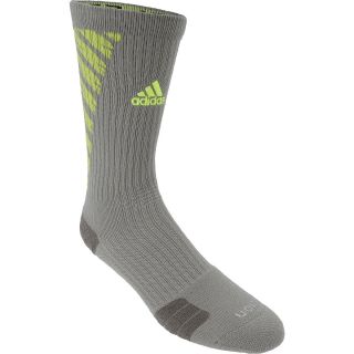 adidas Team Speed Traxion Shockwave Crew Socks   Size: Medium, Onix/slime