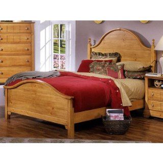 Cottage Panel Bed Size: King, Finish: Pine: Home & Kitchen