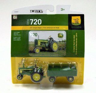 Ertl John Deere 720 Tractor with Wagon, 1:64 Scale: Toys & Games