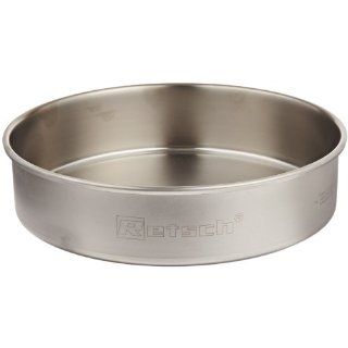 Retsch 69.720.3050 Stainless Steel Collecting Pan for Vibratory Sieve Shaker, 203mm Diameter x 51mm Height Science Lab Sieves