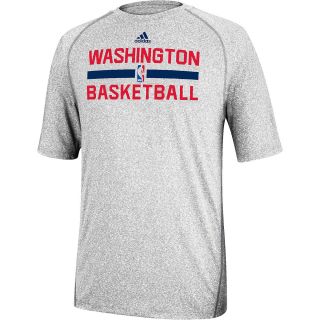 adidas Mens Washington Wizards Practice Graphic Short Sleeve T Shirt   Size