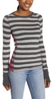Roxy Juniors Darla Long Sleeve Loose Sweater Jersey, Black, Large: Clothing