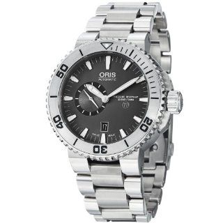 Oris Aquis Grey Dial Titanium Automatic Mens Watch 743 7664 7253MB: Oris: Watches