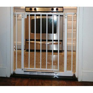 North States Supergate Easy Close Metal Gate, White : Indoor Safety Gates : Baby