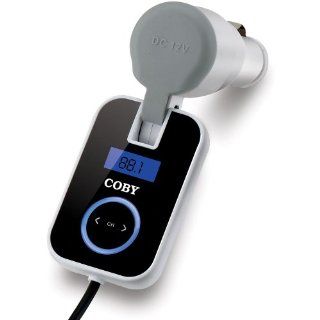 Coby CA 745 Wireless FM Car Transmitter with Digital Display and DC Car Cigarette Lighter Adapter : Car Electronics