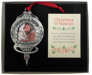 Cathedral Art CO745 Christmas in Heaven We Miss You Memorial Ornament, 4 5/8 Inch   Ornament For The Deceased
