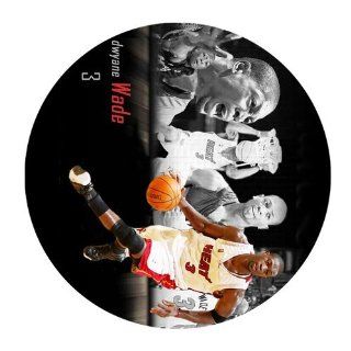 Custom Miami Heat Mouse Pad Standard Round Mousepad WP 745 : Office Products