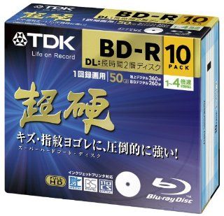 TDK LoR recorded Blu ray disc Super stiff Leeds BD r DL (long double layer disk) 50 GB 1   4 x 10 5 mm Pack slim case ATBRV 50HCPWB10Z: Computers & Accessories