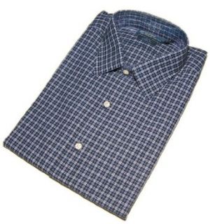 Polo Ralph Lauren Mens Dress Shirt Curham Classic Fit Blue Navy 1X Big: Clothing