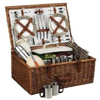 Picnic at Ascot Dorset Basket for 4 with Coffee Service, London: Kitchen & Dining