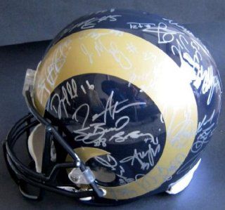 St. Louis Rams Team Signed / Autographed Pro Model Helmet   Autographed NFL Helmets : Sports Related Collectible Helmets : Sports & Outdoors