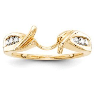 14k Yellow Gold Diamond Ring Wrap: Engagement Rings: Jewelry