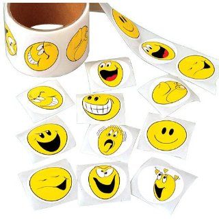 Smiley Face Sticker Rolls: Toys & Games