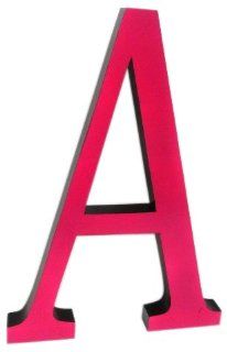 Concepts Frames D2526PBA 16 Inch High A Wall Letters, Pink with Black Sides  