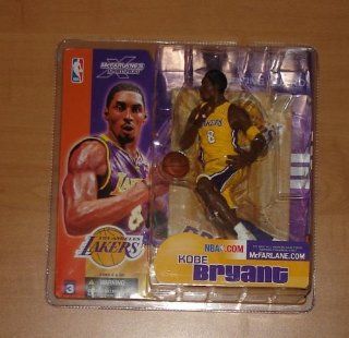 Kobe Bryant #8 Los Angeles Lakers Longer Hair & Sideburns Yellow Jersey Variant Chase Alternate Action Figure McFarlane NBA Series 3: Toys & Games
