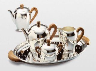 Bombe Coffee Pot Finish Silver Coffee Servers Kitchen & Dining