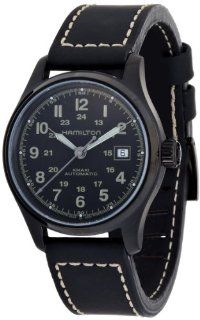 Hamilton Men's H70585733 Khaki Field Black Day Date Dial Watch Hamilton Watches