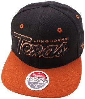 NCAA Texas Longhorns Headliner 2Tone Snapback Cap, Black : Sports Fan Baseball Caps : Sports & Outdoors