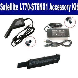 Toshiba Satellite L770ST6NX1 Laptop Accessory Kit includes: SDB 3352 Battery, SDA 3508 AC Adapter, SDA 3558 Car Adapter: Electronics