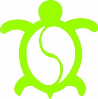 HONU TURTLE Hawaii Sea Turtle 4" (color: LIME GREEN) Vinyl Decal Window Sticker for Cars, Trucks, Windows, Walls, Laptops, and other stuff.: Everything Else