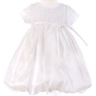 Sweet Kids Girls White Floral Taffeta Flower Girl Occasion Dress 3T: Special Occasion Dresses: Clothing