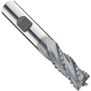 Niagara Cutter 33407 Cobalt Steel Square Nose End Mill, Inch, Weldon Shank, TiCN Finish, Roughing and Finishing Cut, Non Center Cutting, 30 Degree Helix, 4 Flutes, 3.875" Overall Length, 0.750" Cutting Diameter, 0.750" Shank Diameter: Indust
