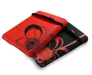 E volve reversible neoprene sleeve case cover for netbook / laptop / notebook   Flare design   in size: 12 & 13 inch 13.3" (26.4cm 33.78cm) / color: Red / compatible with (Acer Aspire One 751 / Timeline 3810T / 3410 / 2920 / 2930 / 3935 / Extensa 