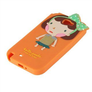 Bayan Cute Soft Silicone Case Cover for Samsung Galaxy Note 2 / N7100   Orange: Cell Phones & Accessories