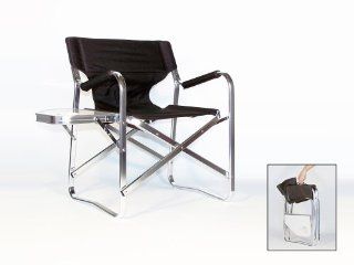 Oasis HEAVY DUTY  GRAND DADDY Director Chair with Side Table & Cup Holder 10 Years Warranty HIGH QUALITY PRODUCT A BONUS SOLAR RECHARGEABLE LED LIGHT INCLUDED WITH YOUR CHAIR!   Foldup Chair
