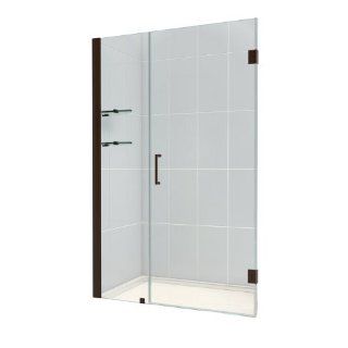 DreamLine SHDR 20477210S 06 Unidoor Frameless Hinged Shower Door, 47 to 48 Inch, Oil Rubbed Bronze Finish    