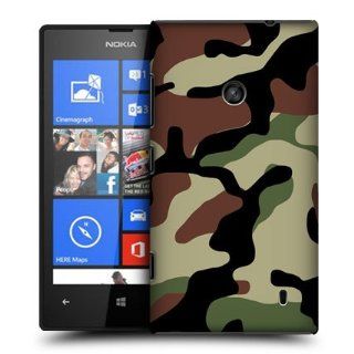 Head Case Designs Woodland Military Camo Design Hard Back Case Cover for Nokia Lumia 520 525 Cell Phones & Accessories