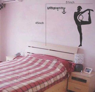 Large  Easy instant decoration wall sticker wall mural Sport boy girl adault room decal SPS128 gym gymnastic: Kitchen & Dining
