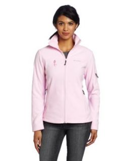 Columbia Women's Tested Tough In Pink Fast Trek Full Zip Jacket, Sea Salt, Small