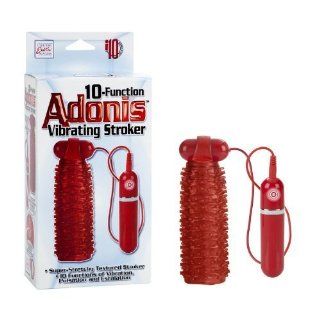 California Exotic Novelties 10 Function Adonis Vibrating Stroker, Red, 0.37 Pound : Health And Personal Care : Beauty