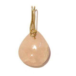 Rose Quartz Pendant 14 Wire Wrapped Pink Stone Crystal Healing Gemstone 2" (Gift Box): Jewelry