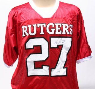 Ray Rice Signed Jersey   Rutgers Scarlet Knights   Autographed College Jerseys Sports Collectibles