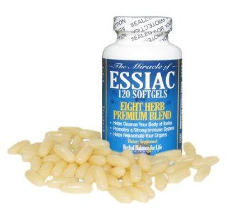 Essiac Tea Softgels, 796 mg, 120 Soft Gels, Eight Herb Essiac Tea, No Brewing, No Refrigeration, Great for Travel, 30 Day Supply: Health & Personal Care