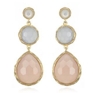 3 Tier Pastel Pear Drop Earring: Dangle Earrings: Jewelry