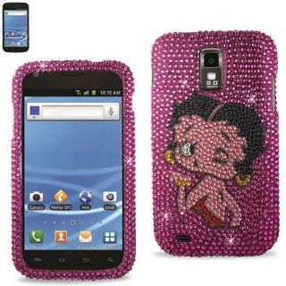 Tmobile Samsung Galaxy S2 Hercules (Model T989) BETTY BOOP Premium Pink Sparkling Design Diamond Bling Bedazzled Rhinestone Protector Cover + Betty Boop Novelty Collectible Million Dollar Bill Cell Phones & Accessories