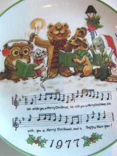 1977 Christmas Plate    We Wish You A Merry Christmas    Suzy's Zoo : Other Products : Everything Else