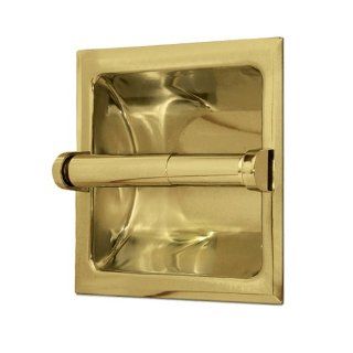 Gatco 781 Recessed Toilet Paper Holder, Polished Brass    