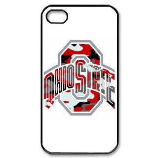 DIYCase Cool NCAA Series Ohio State Buckeyes OSU Custom Back Proctive Custom Case Cover for iPhone 4 4S 4G   QQ06: Cell Phones & Accessories