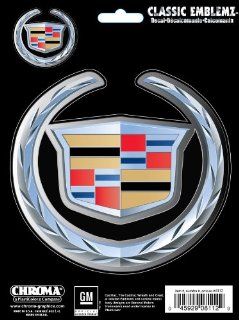 2PC Decal Sticker Emblem   Cadillac Logo: Automotive