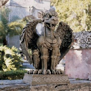 Design Toscano Boden Gargoyle Sentinel Sculpture   Garden Statues