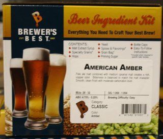 American Amber Homebrew Beer Ingredient Kit  Beer Brewing Starter Sets  