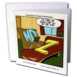 gc_35805_2 Londons Times Offbeat Cartoons Psychiatry/Mental Health   Psychiatrist MD Treats Patient Z   Funny Gifts   Greeting Cards 12 Greeting Cards with envelopes : Blank Greeting Cards : Office Products